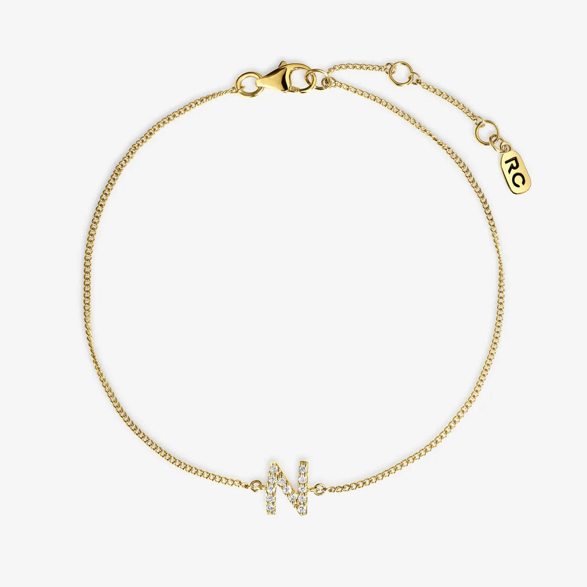 Diamond Initial Bracelet