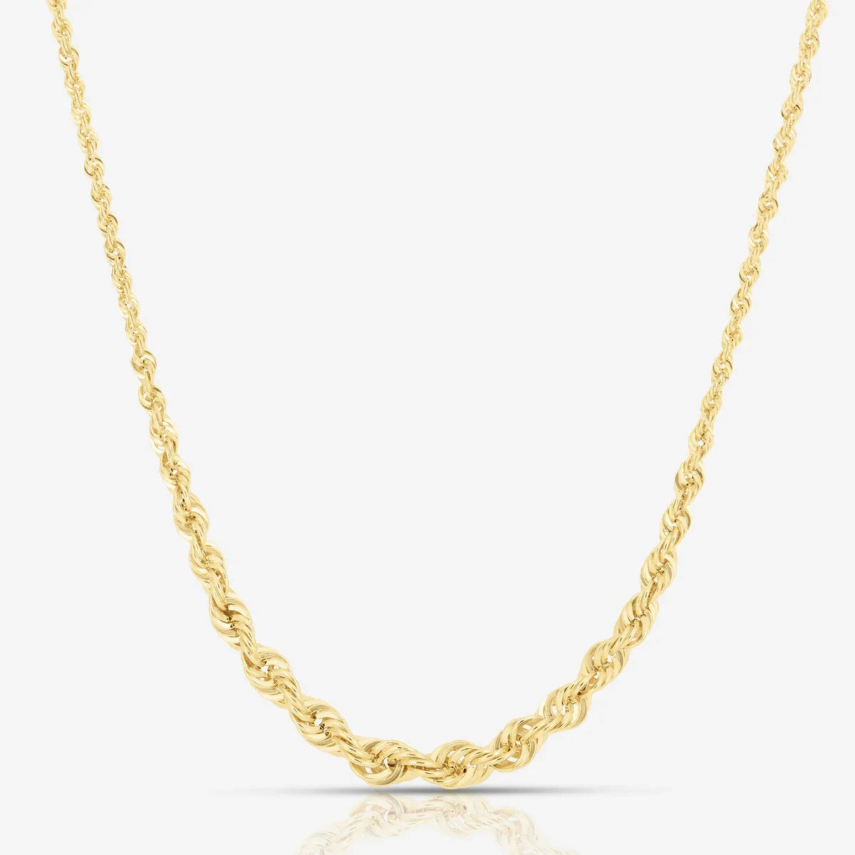 Graduated Rope Chain Necklace