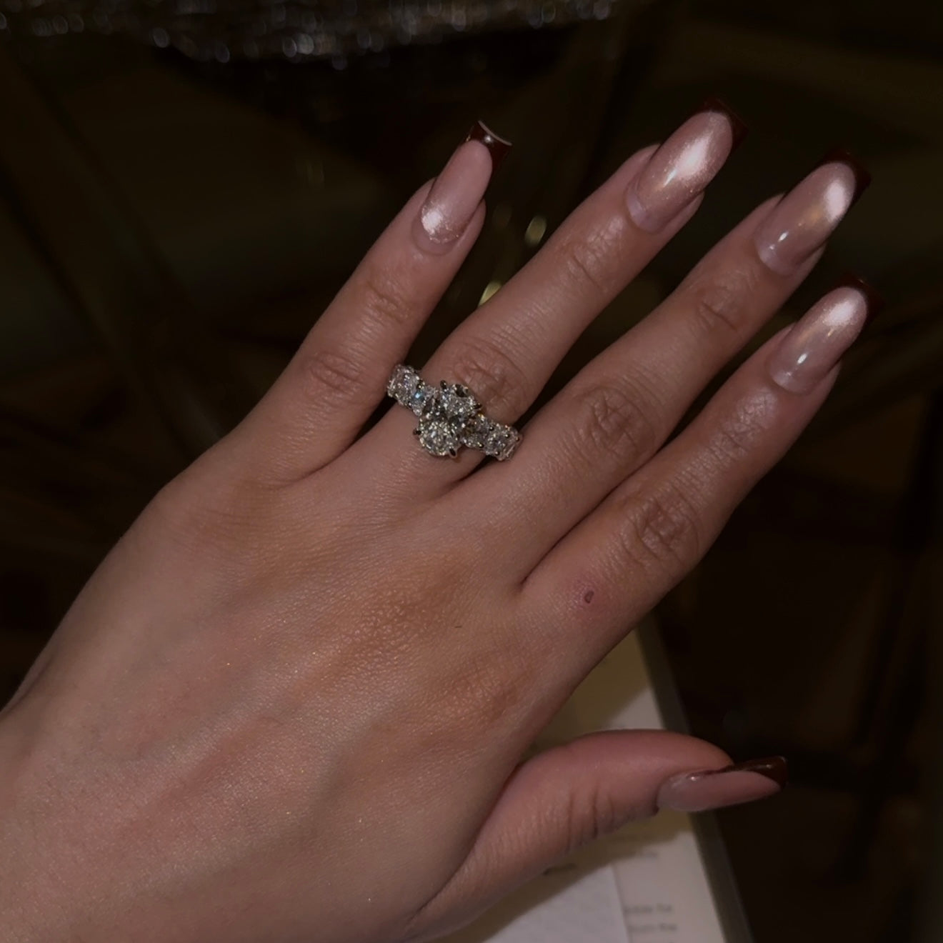 6.5 Ctw Diamond Oval-Cut Eternity Ring in 14K Gold