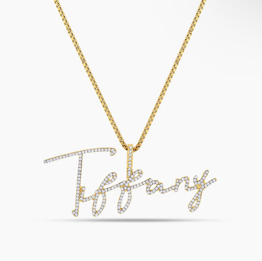Personalized Diamond Name Necklace