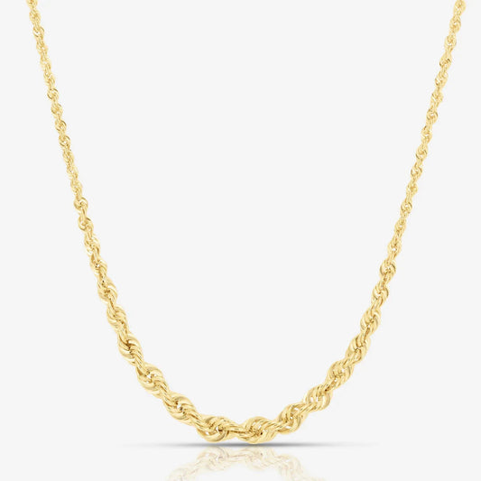 Graduated Rope Chain Necklace